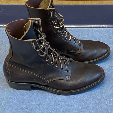 View photo of NF Bootmaker Belmont Boot in Horween Brown Courtland Chromexcel