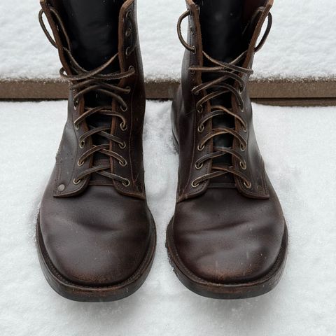 View photo of NF Bootmaker Belmont Boot in Horween Brown Courtland Chromexcel