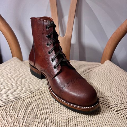 Perera Shoemaker Field Boot in Conceria Walpier Ghost Buttero