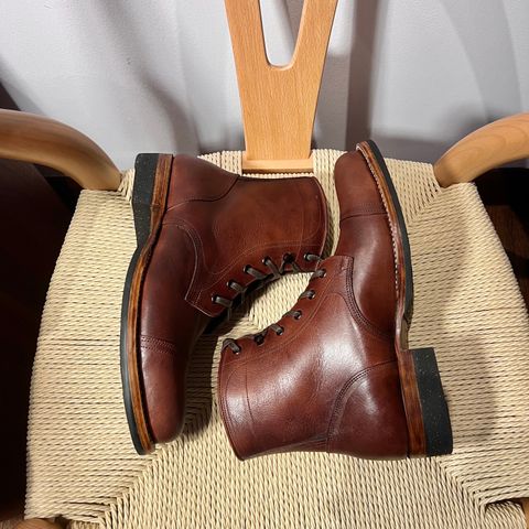 Perera Shoemaker Field Boot in Conceria Walpier Ghost Buttero