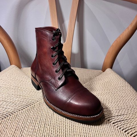 Perera Shoemaker Field Boot in Conceria Walpier Ghost Buttero