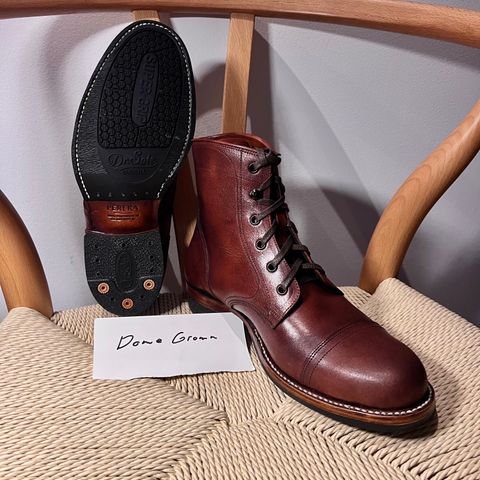 Perera Shoemaker Field Boot in Conceria Walpier Ghost Buttero