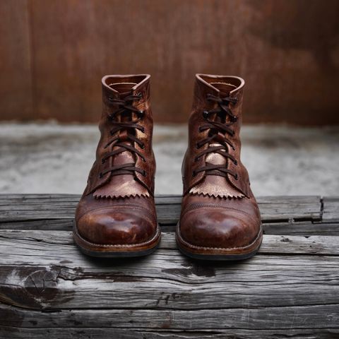 Perera Shoemaker Field Boot in Conceria Walpier Ghost Buttero