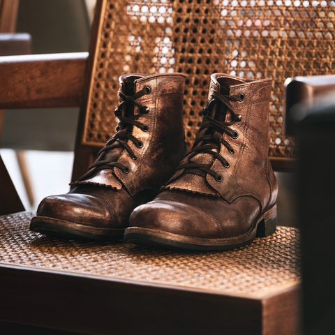 Perera Shoemaker Field Boot in Conceria Walpier Ghost Buttero