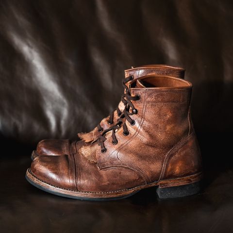 Perera Shoemaker Field Boot in Conceria Walpier Ghost Buttero