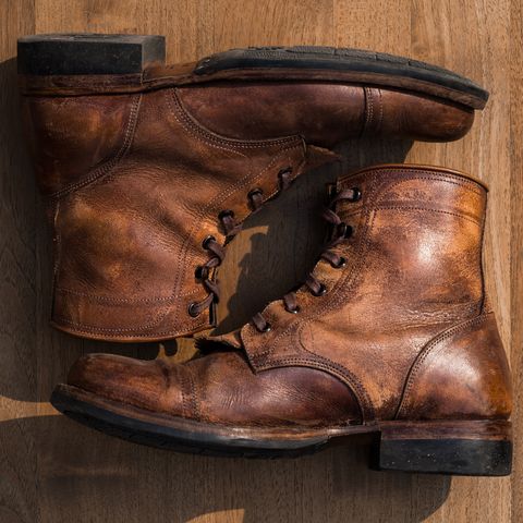 Perera Shoemaker Field Boot in Conceria Walpier Ghost Buttero