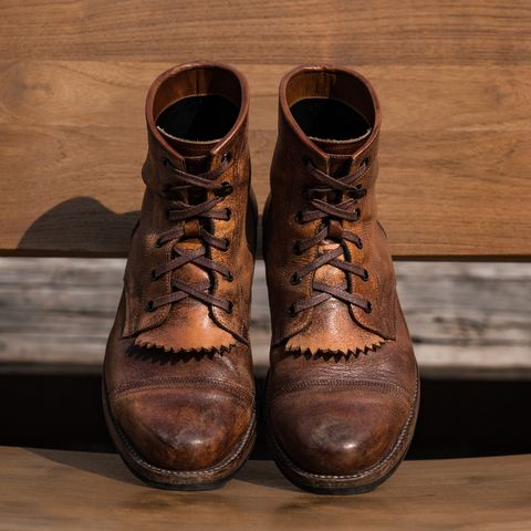 Perera Shoemaker Field Boot in Conceria Walpier Ghost Buttero