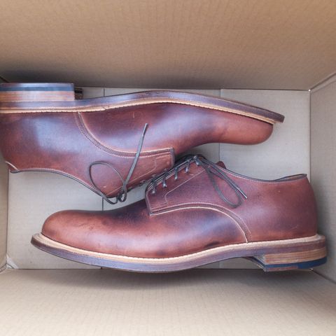 Viberg Rockland Blucher in Horween Nut Cypress