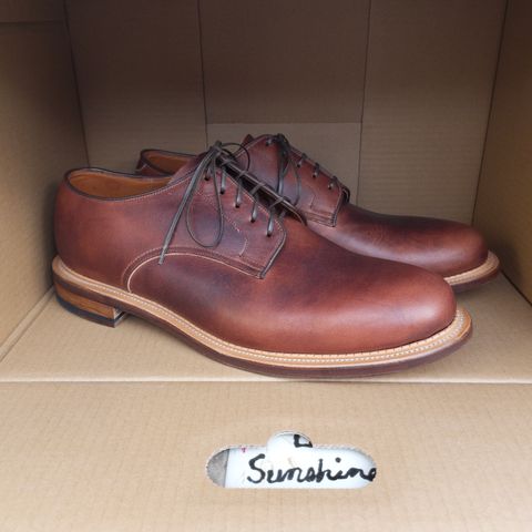 Viberg Rockland Blucher in Horween Nut Cypress