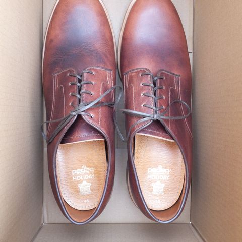 Viberg Rockland Blucher in Horween Nut Cypress