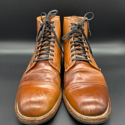 View photo of Viberg Service Boot BCT in Horween Natural Shell Cordovan