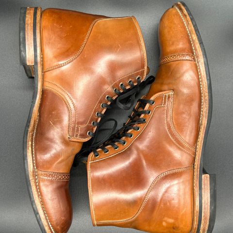 View photo of Viberg Service Boot BCT in Horween Natural Shell Cordovan