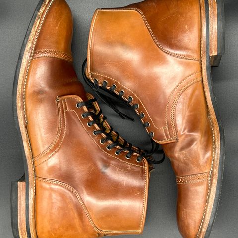 View photo of Viberg Service Boot BCT in Horween Natural Shell Cordovan