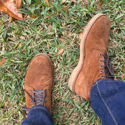 View photo of Viberg Service Boot in Seidel Aged Bark Roughout