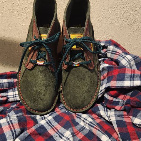 Jim Green Vellie in Houston Green/Chocolate Suede