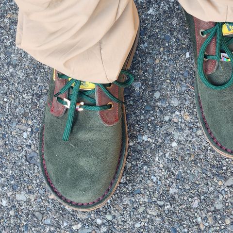 Jim Green Vellie in Houston Green/Chocolate Suede
