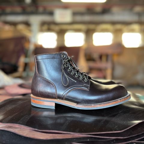 Viberg Service Boot in Horween Brown Wooly