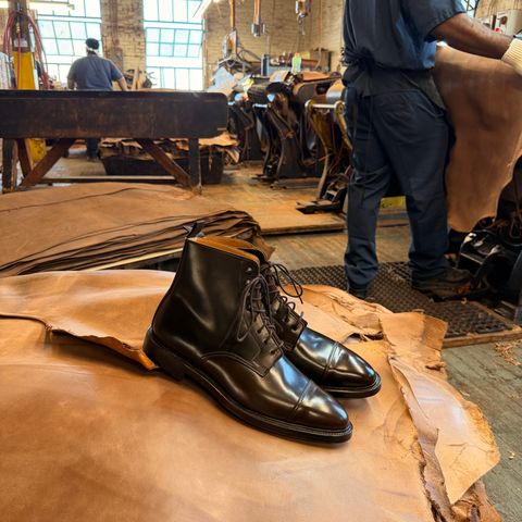 Crockett & Jones Harlech in Horween Dark Cognac Shell Cordovan