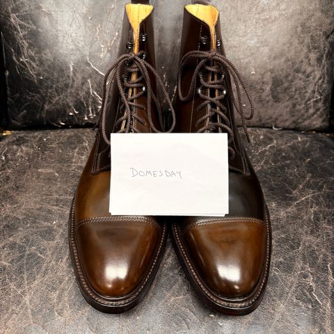 Crockett & Jones Harlech in Horween Dark Cognac Shell Cordovan