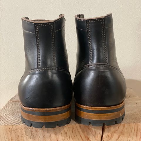Truman Cap Toe Boot in Black Teacore