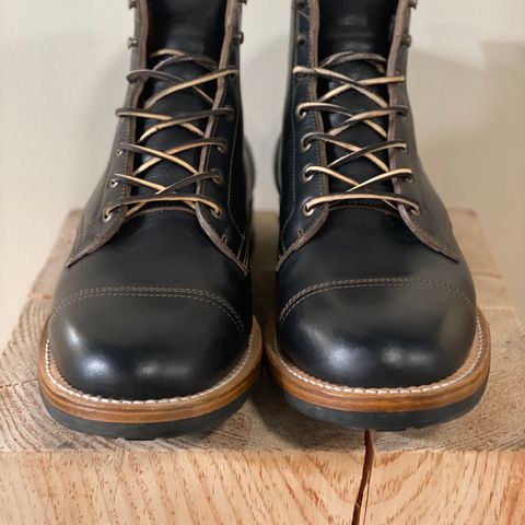 Truman Cap Toe Boot in Black Teacore