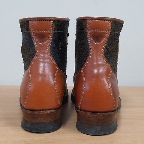 Midas Vanquish Blucher Boot in Leder Ogawa Camel Shell Cordovan