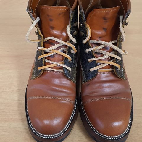 Midas Vanquish Blucher Boot in Leder Ogawa Camel Shell Cordovan
