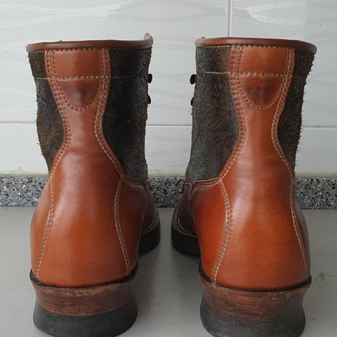 Midas Vanquish Blucher Boot in Leder Ogawa Camel Shell Cordovan