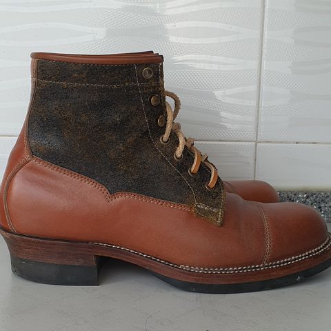 Midas Vanquish Blucher Boot in Leder Ogawa Camel Shell Cordovan