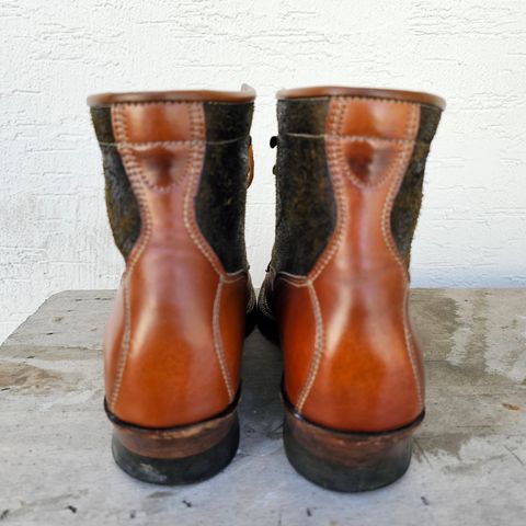 Midas Vanquish Blucher Boot in Leder Ogawa Camel Shell Cordovan