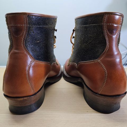 Midas Vanquish Blucher Boot in Leder Ogawa Camel Shell Cordovan