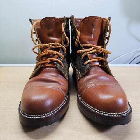 Midas Vanquish Blucher Boot in Leder Ogawa Camel Shell Cordovan