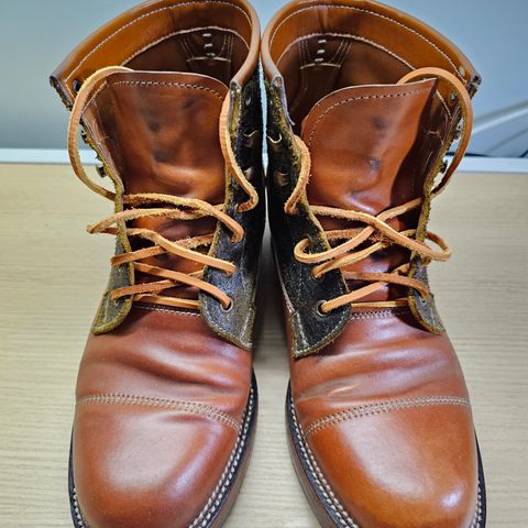 Midas Vanquish Blucher Boot in Leder Ogawa Camel Shell Cordovan
