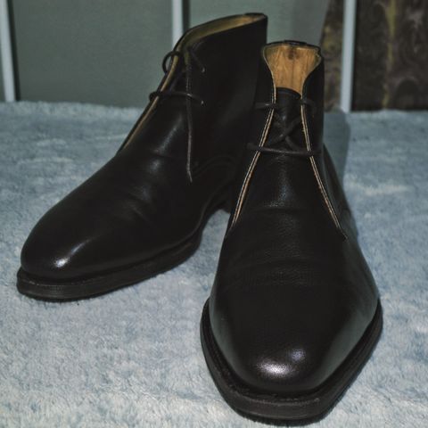 Meermin Chukka Boot in D'Annonay Dark Brown Alpine Grain Calf