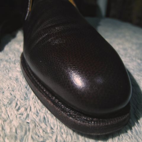 Meermin Chukka Boot in D'Annonay Dark Brown Alpine Grain Calf