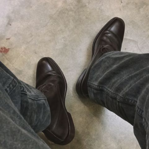 Meermin Chukka Boot in D'Annonay Dark Brown Alpine Grain Calf