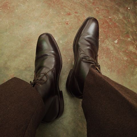 Meermin Chukka Boot in D'Annonay Dark Brown Alpine Grain Calf