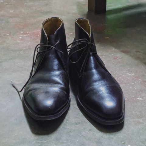 Meermin Chukka Boot in D'Annonay Dark Brown Alpine Grain Calf