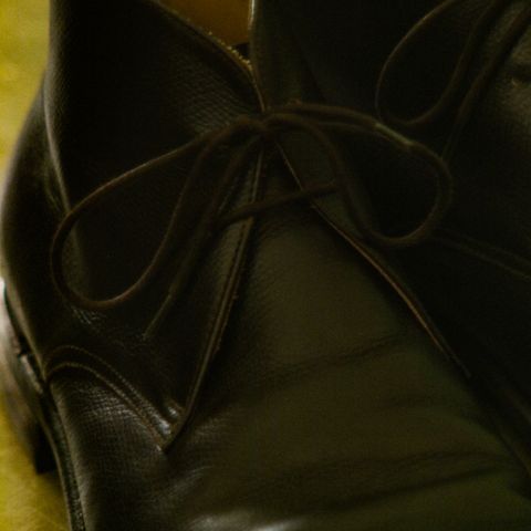Meermin Chukka Boot in D'Annonay Dark Brown Alpine Grain Calf
