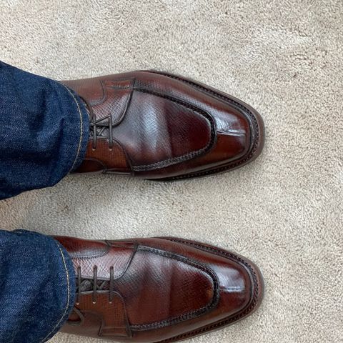 Gaziano & Girling Thorpe in Horween Vintage Oak Hatch Grain