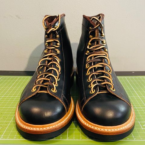 John Lofgren Monkey Boots in Horween Black Teacore Chromexcel