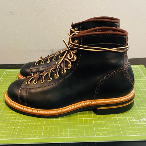 John Lofgren Monkey Boots in Horween Black Teacore Chromexcel