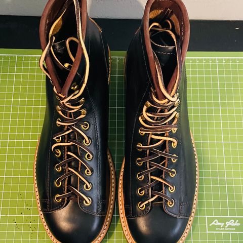 John Lofgren Monkey Boots in Horween Black Teacore Chromexcel