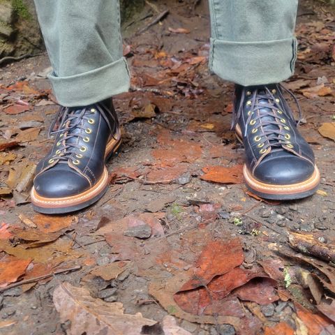 John Lofgren Monkey Boots in Horween Black Teacore Chromexcel