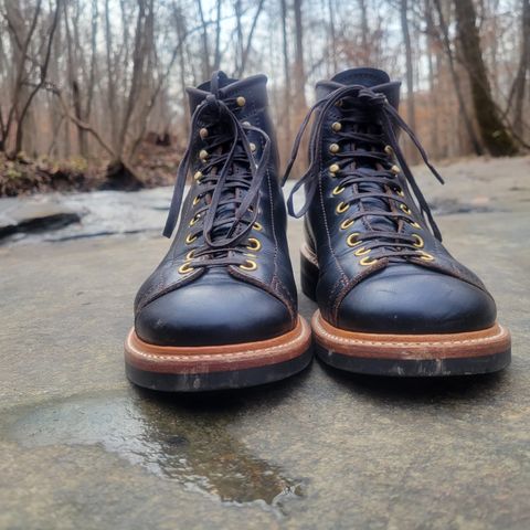 John Lofgren Monkey Boots in Horween Black Teacore Chromexcel