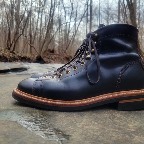 John Lofgren Monkey Boots in Horween Black Teacore Chromexcel