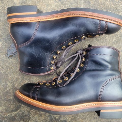 John Lofgren Monkey Boots in Horween Black Teacore Chromexcel