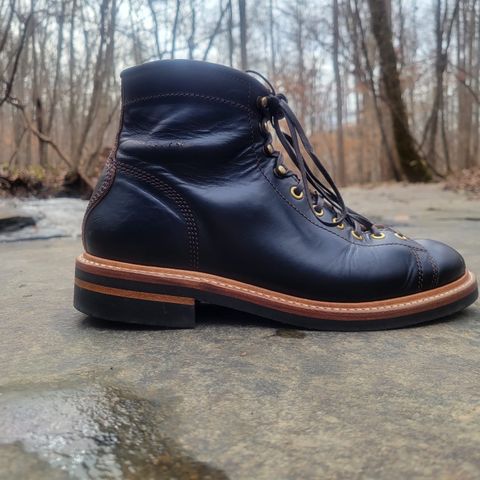 John Lofgren Monkey Boots in Horween Black Teacore Chromexcel