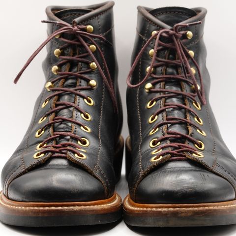 John Lofgren Monkey Boots in Horween Black Teacore Chromexcel
