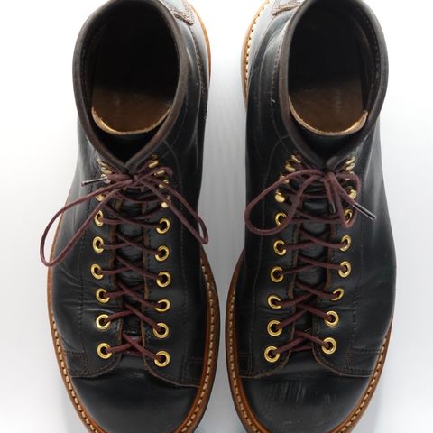 John Lofgren Monkey Boots in Horween Black Teacore Chromexcel